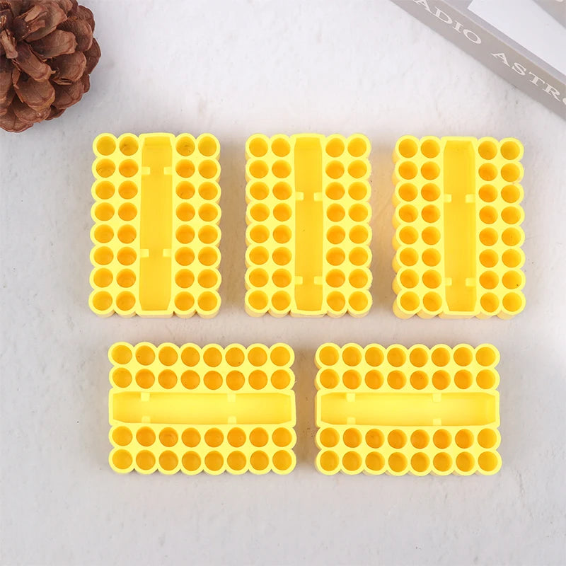32-Hole Screwdriver Bit Holder Organizer | 6.35mm 1/4" Bit Organizer Tray QXL