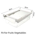 Transparent Fridge Under-Shelf Drawer Organizer Box Fridge Drawer Organizer QXL Vegetable-1