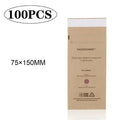 100-Pack Disposable Nail Tool Sterilization Bags | Kraft Paper Nail Sterilization Bags QXL 100pcs 75X150MM