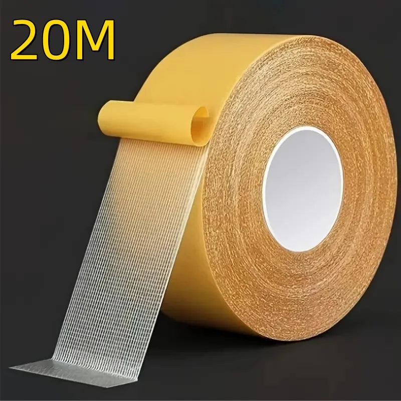 Heavy Duty Double-Sided Tape 1.18"×66 ft | Fiberglass Mesh Double-Sided Tape QXL