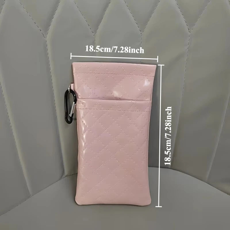 Double-Layer Leather Soft Glasses Storage Bag | Eyewear Case Eyewear Storage Case QXL