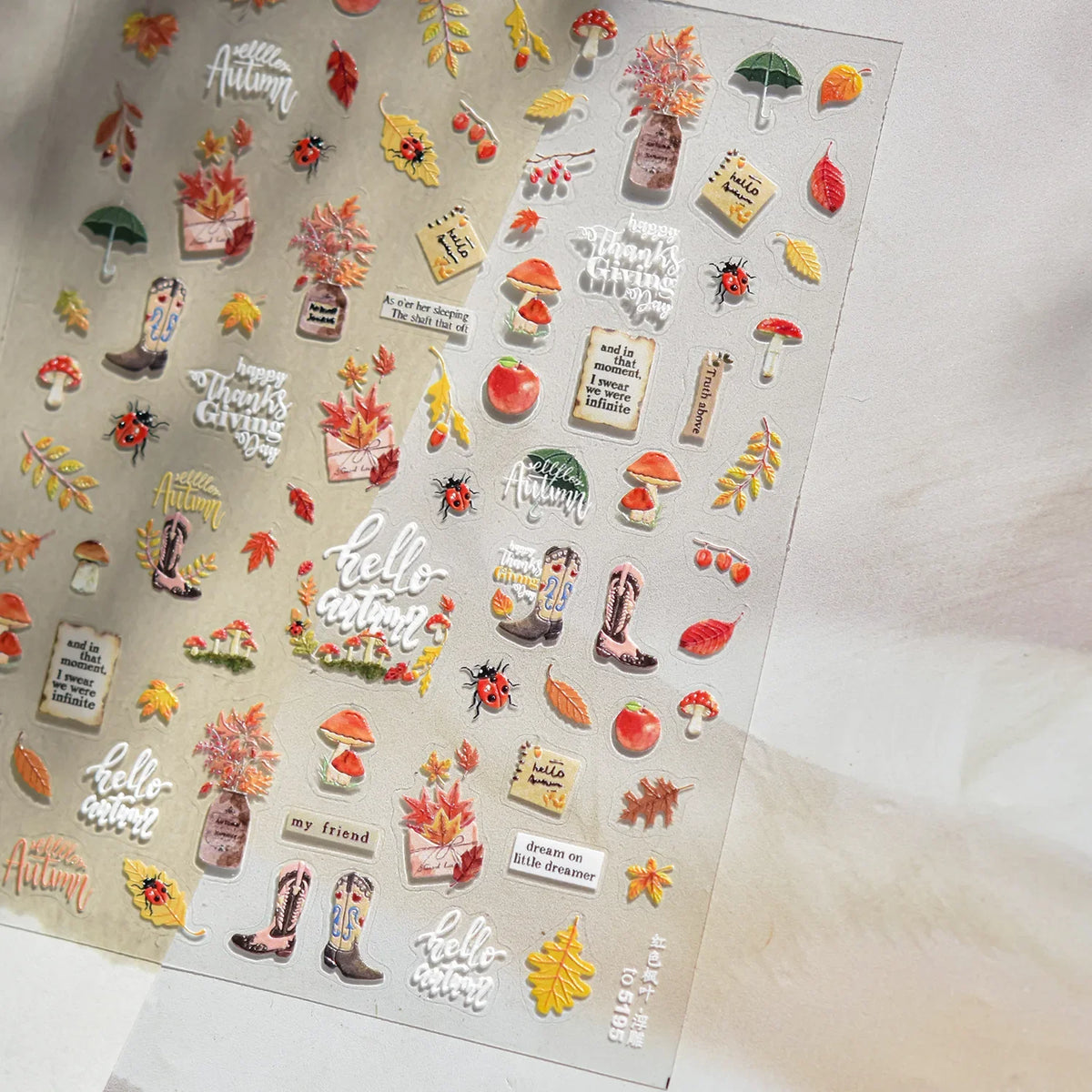 Halloween 5D Nail Art Stickers – Ghosts, Pumpkins & Skulls Nail Art Stickers QXL