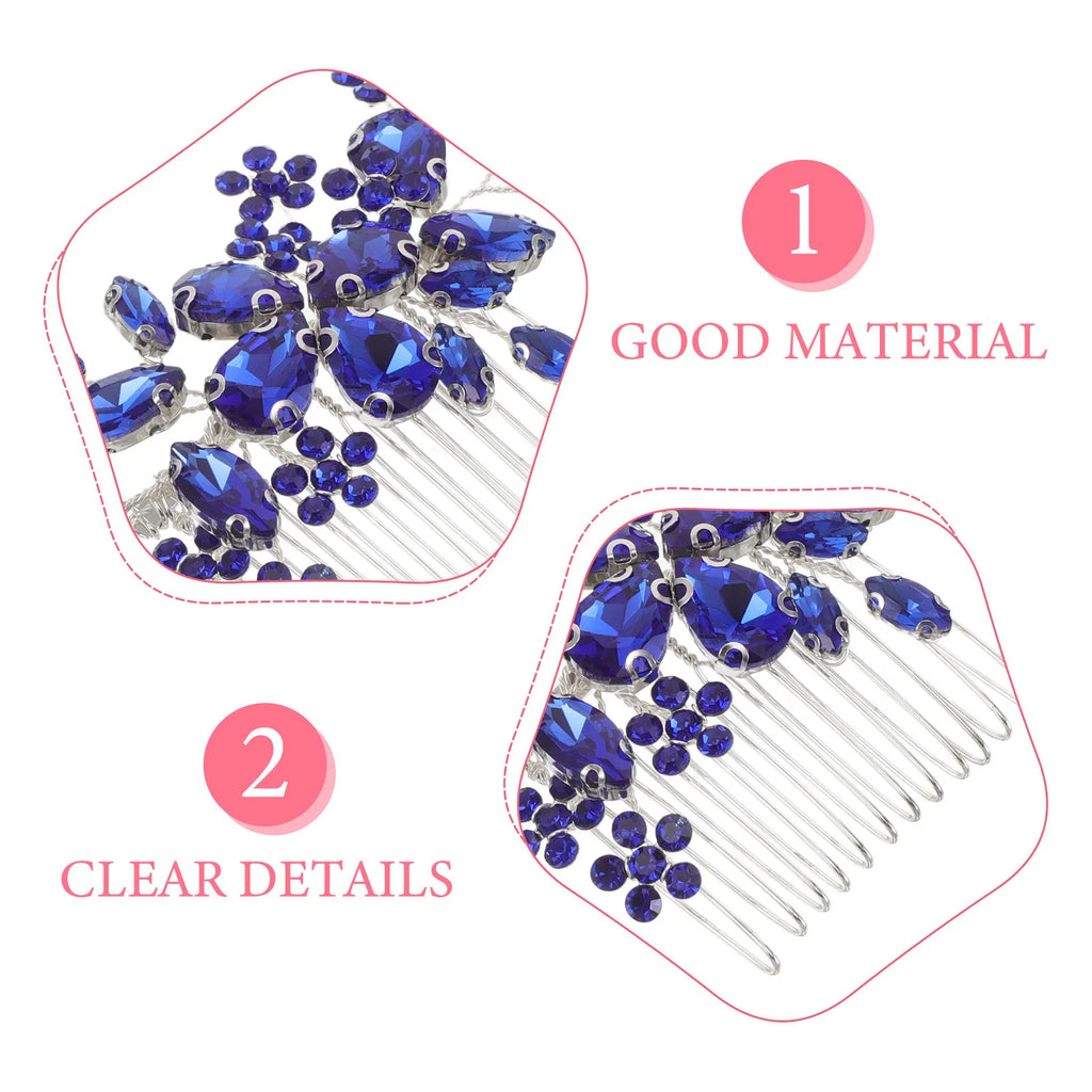 Rhinestone Bridal Hair Comb | Sparkly Wedding Headpiece Bridal Hair Comb QXL