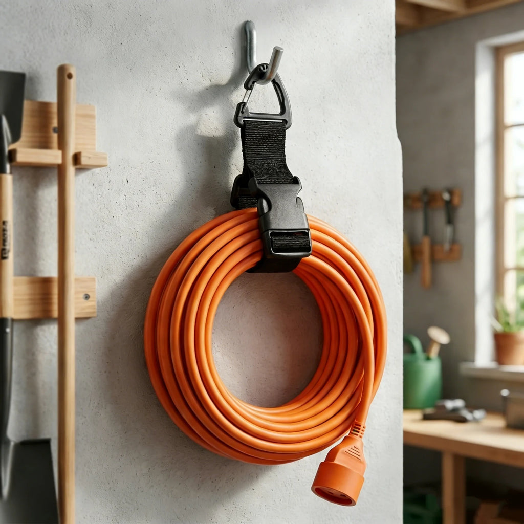 2-Pack Adjustable Hose & Cord Organizer Hanging Straps Hose & Cord Organizer QXL