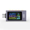 UT01C USB-C Tester Voltmeter Ammeter | Fast Charge Detection USB-C Tester Meter QXL Grayish blue