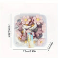 Flower Pushpins Set | 3-Color Resin Decorative Photo Wall Pins Decorative Pushpins QXL 20pcs
