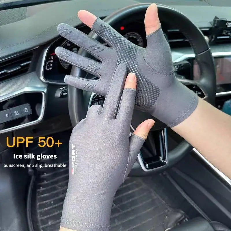 Women's UPF Sun Protection Gloves | Touchscreen & Non-Slip Sun Protection Gloves QXL