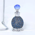 15ml Crystal Luxury Perfume Bottle | Vintage Glass Refillable Perfume Bottle QXL Blue
