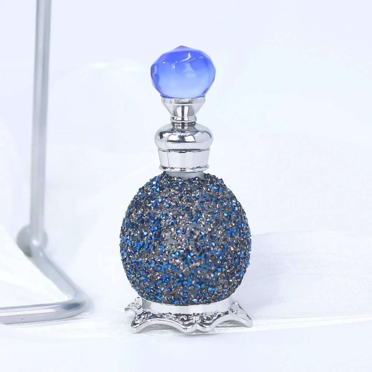15ml Crystal Luxury Perfume Bottle | Vintage Glass Refillable Perfume Bottle QXL Blue