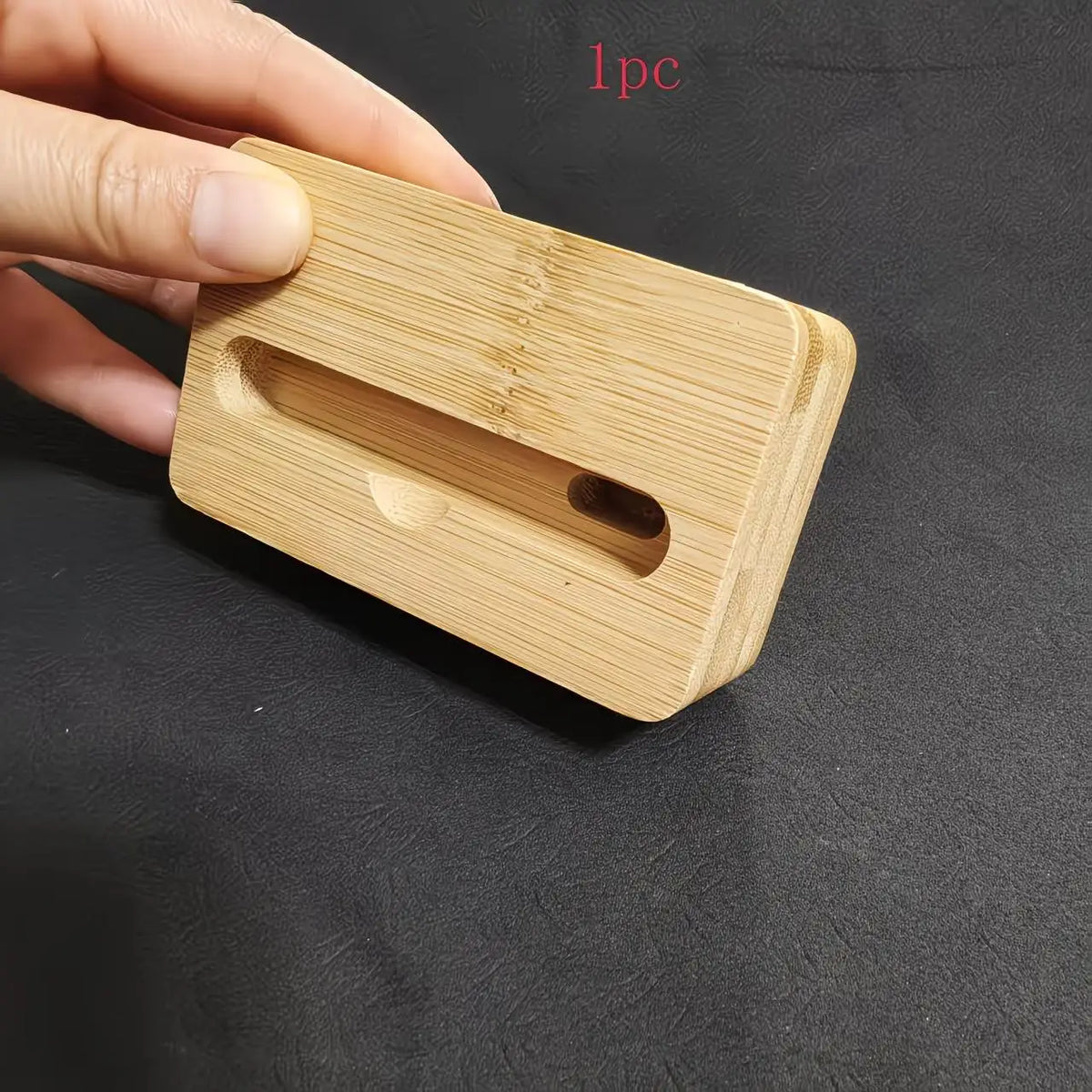 Bamboo Phone Stand with Mini Speaker – Universal Smartphone Bamboo Phone Stand QXL