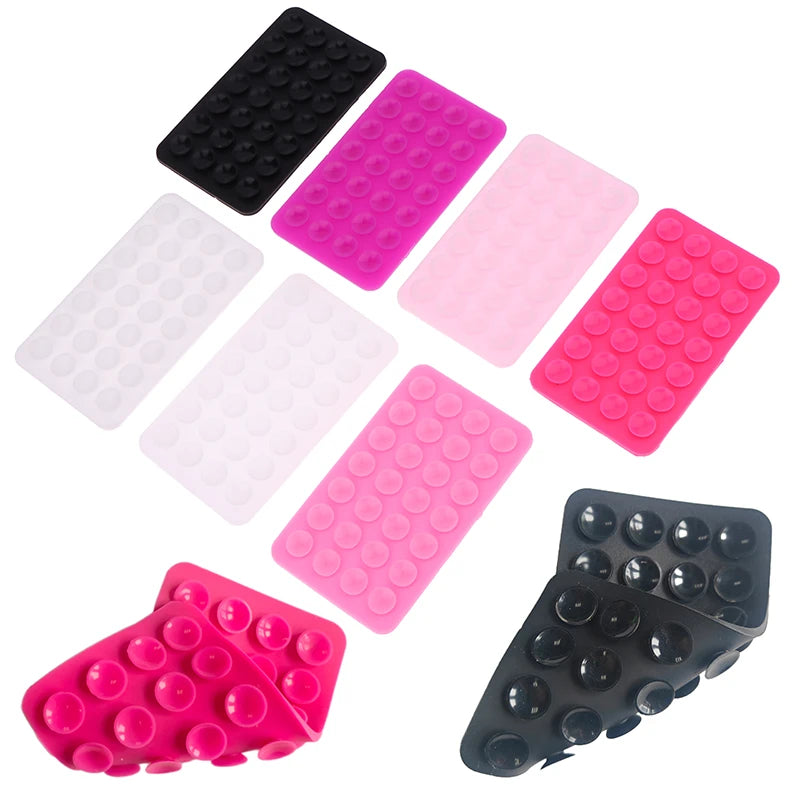 Double-Sided Silicone Suction Pad | 28-Cup Phone Grip Mat Phone Suction Pad QXL