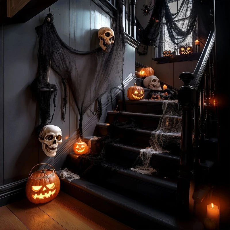 Halloween Creepy Gauze Decoration 30×72" Indoor & Outdoor Halloween Decoration QXL