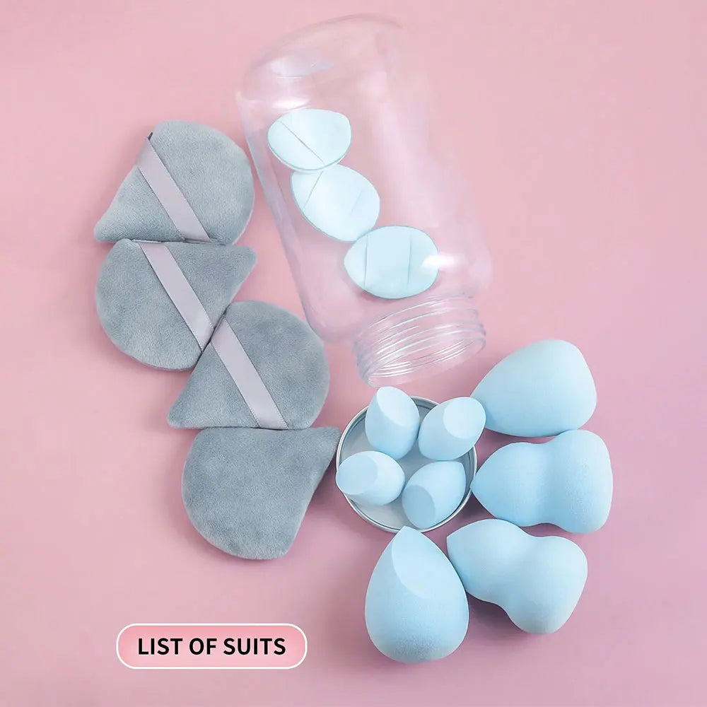15-Pc Honey Pot Makeup Sponge Set | Beauty Blenders & Puffs Makeup Sponge Set QXL