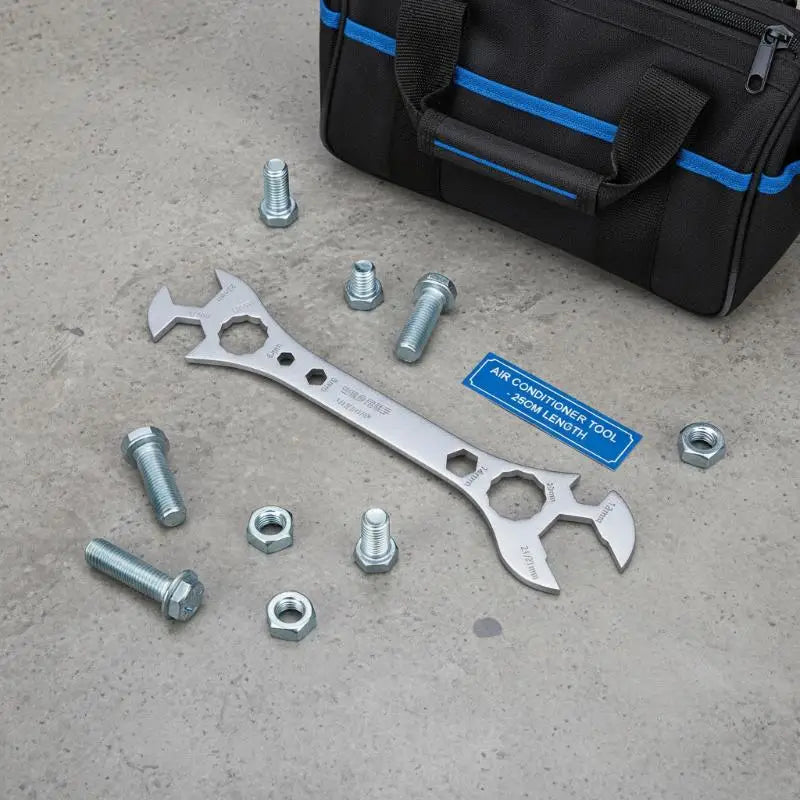 AC Double-End Wrench | Multifunctional Air Conditioner Spanner HVAC Wrench QXL