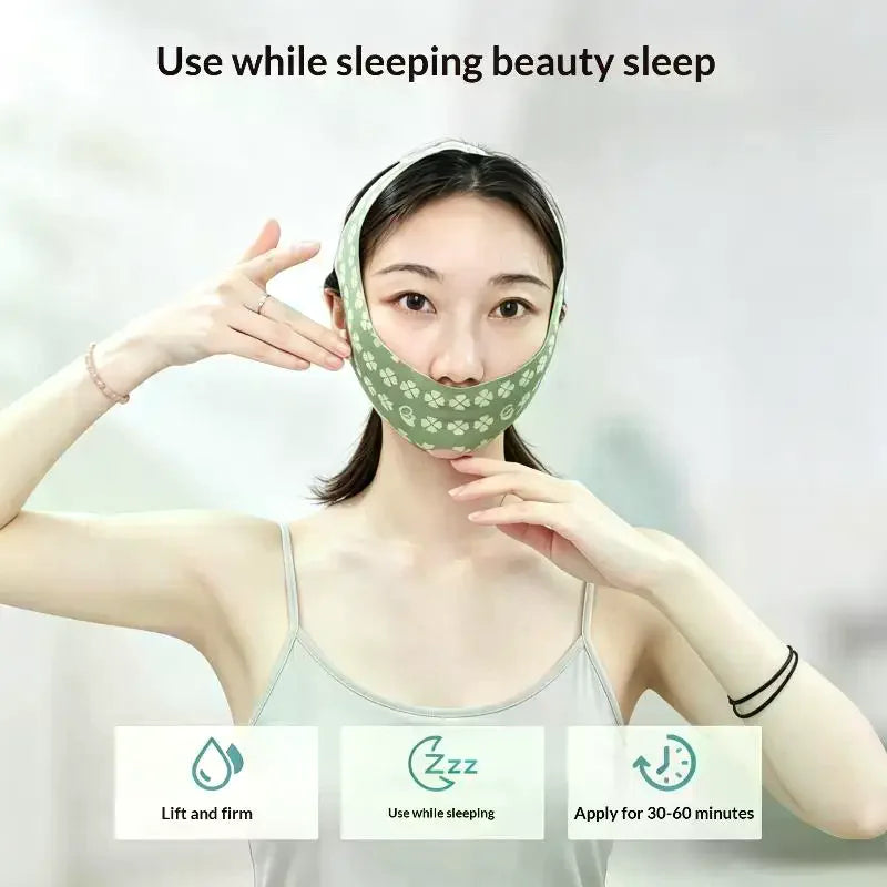 V-Line Face Slimming Bandage | Chin & Cheek Lift Strap Face Slimming Strap QXL