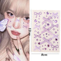 3D Rhinestone Bow Face Stickers | Halloween Cosplay Body Art Face & Body Stickers QXL C