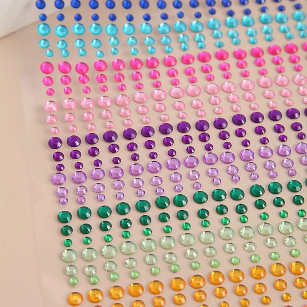 Rainbow Rhinestone Face Gems Sheet | DIY Makeup & Body Art Face & Body Gems QXL