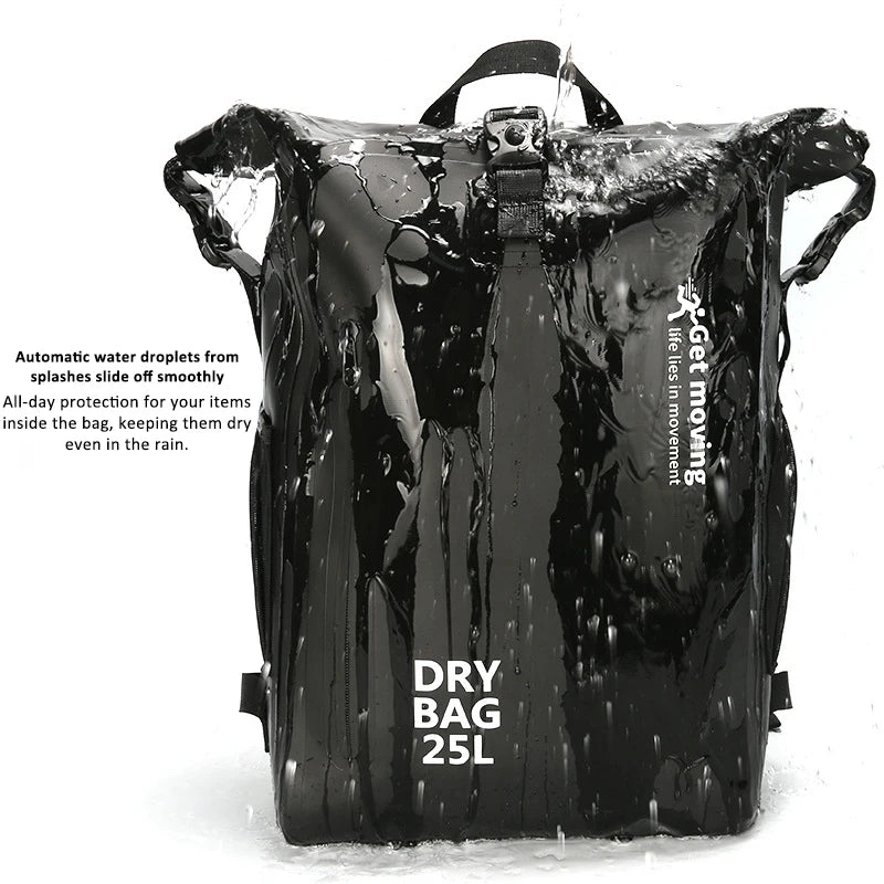 25L Waterproof Dry Bag PVC Backpack | Rafting & Outdoor Waterproof Dry Bag QXL