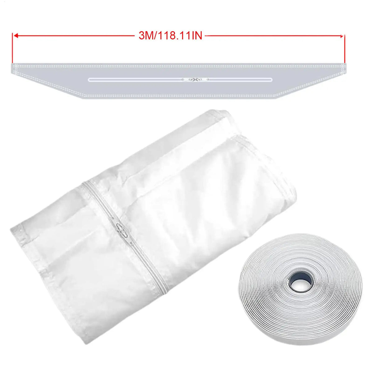 Universal Portable AC Window Seal Kit | Fabric Vent Panel AC Window Seal Kit QXL