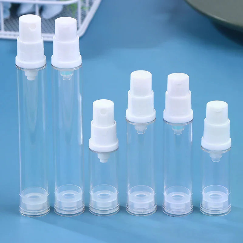 Mini Refillable Vacuum Pump Bottle 5/10/15ml | Travel Cosmetic Vacuum Pump Bottle QXL