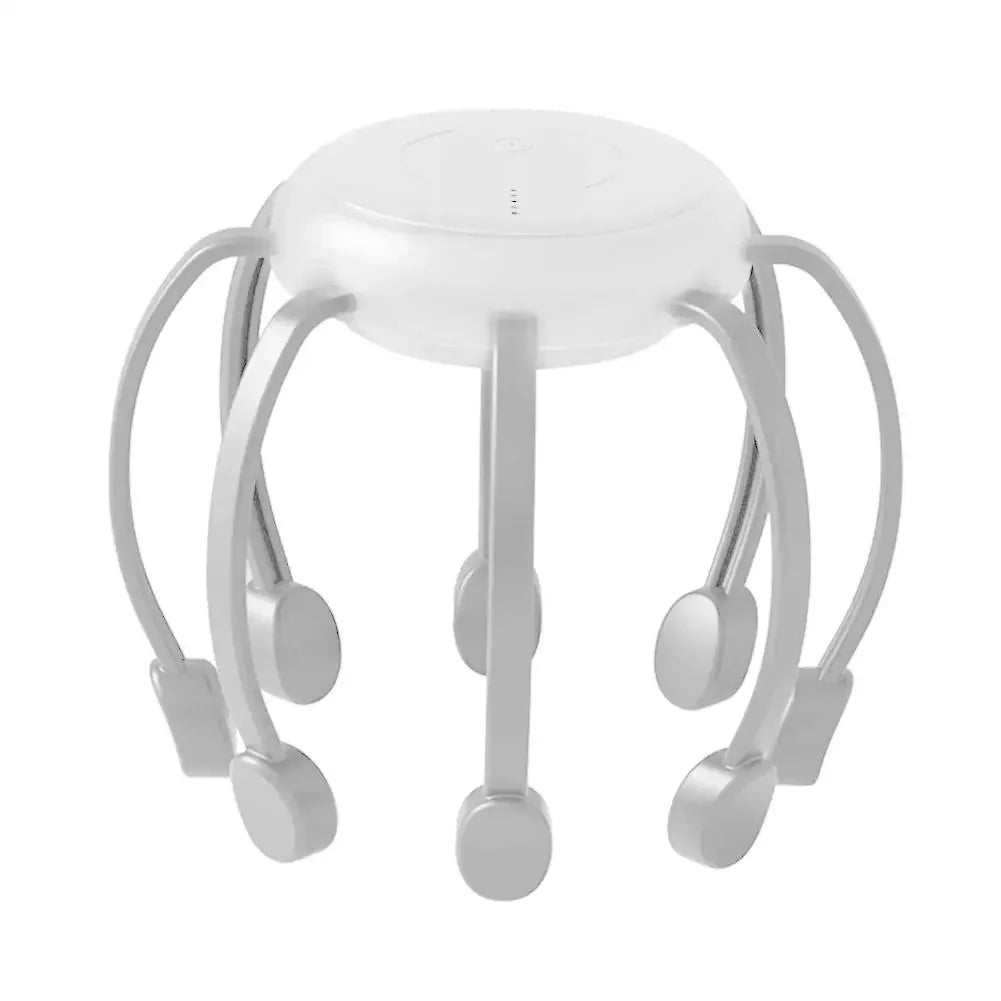 Octopus Head Massager | Scalp Stimulator & Relaxation Tool Scalp Head Massager QXL WHITE