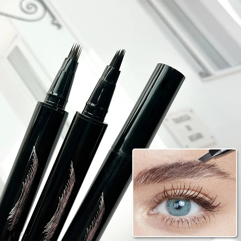 3D Waterproof Liquid Eyebrow Pen | 4 Colors, 2-Pack Liquid Eyebrow Pen QXL