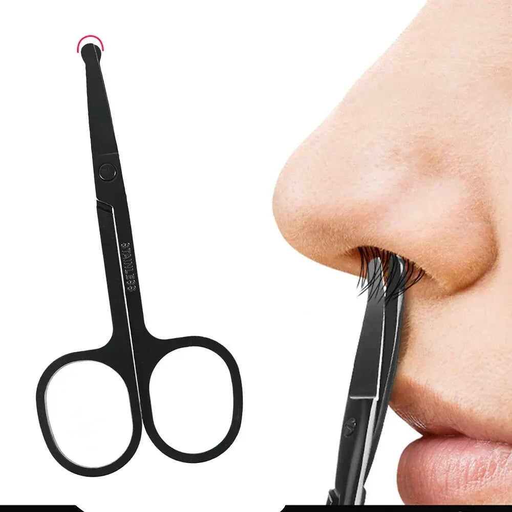 Stainless Steel Nose, Ear & Eyebrow Trimming Scissors Grooming Scissors QXL
