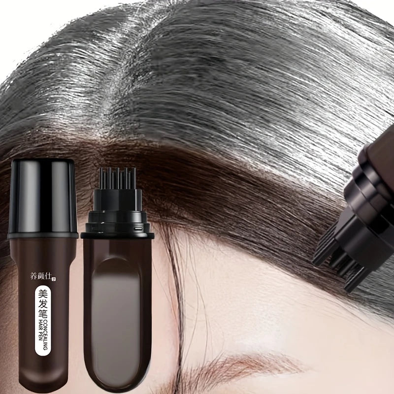 Portable Hair Color Stick | Temporary Gray Coverage & Comb Hair Color Stick QXL