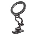 360° Magnetic Car Phone Mount | Foldable Metal Suction Cup Car Phone Mount QXL Black1