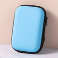 Zipper Hard Case for Playing Cards | Portable Card Holder Card Storage Case QXL Blue