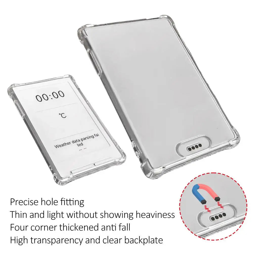 Xteink X3 E-Reader Clear TPU Protective Back Cover Case E-Reader Case QXL