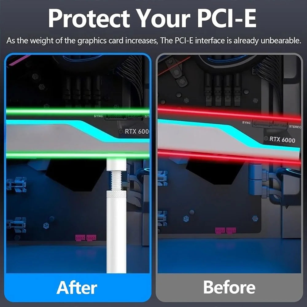 GPU Anti-Sag Support Bracket | Telescopic Video Card Stand GPU Support Bracket QXL