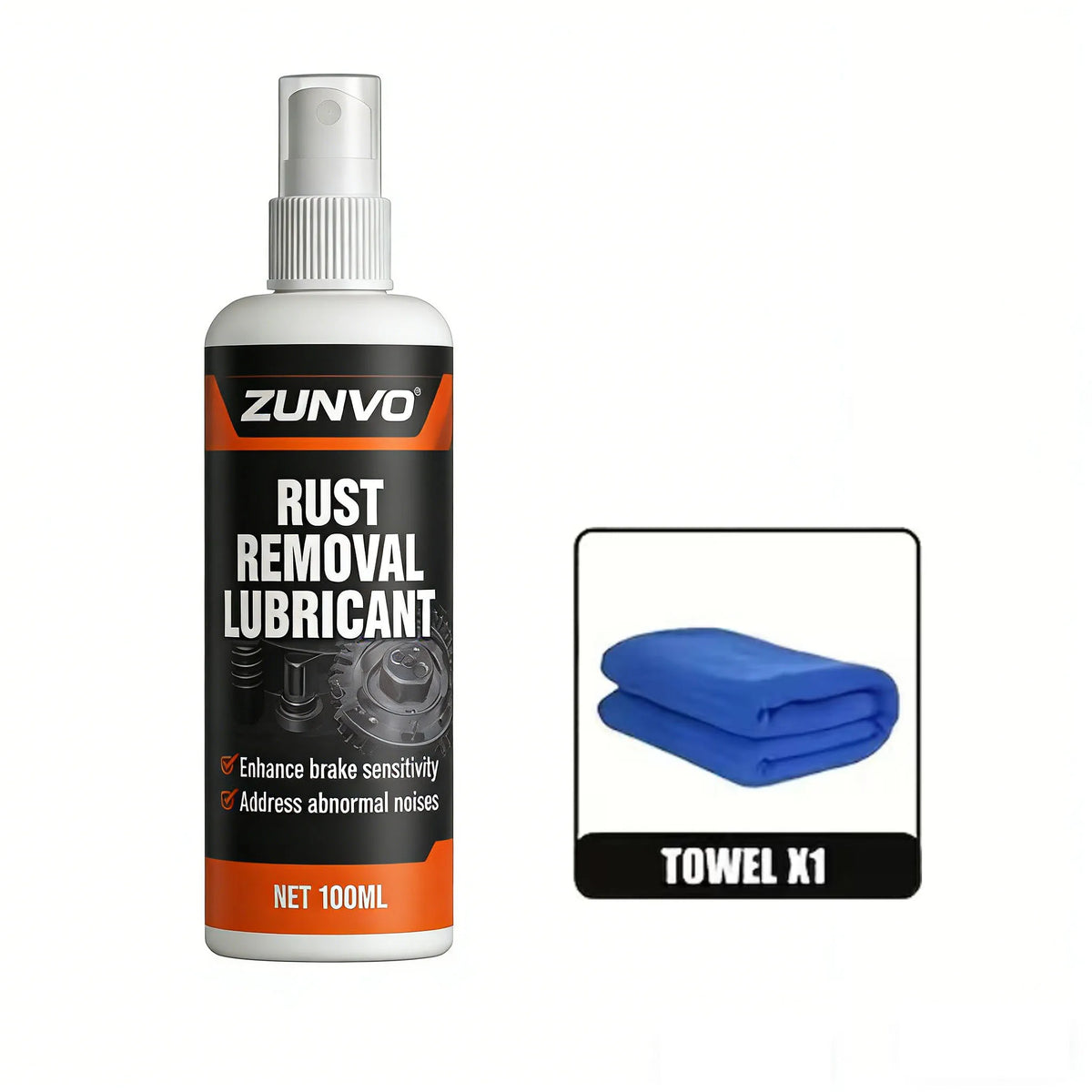 Rust Remover Lubricant Spray | Brake Noise Eliminator Rust Removal Spray QXL