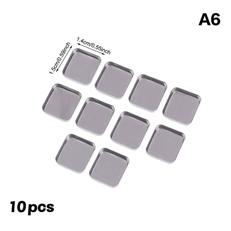 Empty Square Eyeshadow Tin Pans for Magnetic Palettes | 5/10-Pack Empty Palette Pans QXL A6