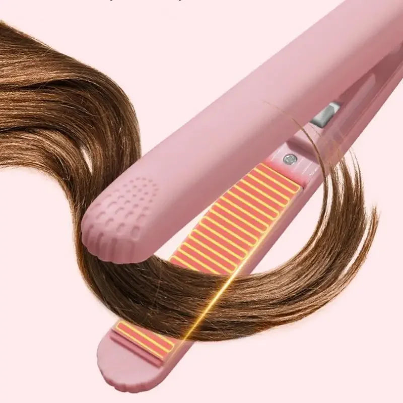 Mini Ceramic Hair Straightener & Curling Clip | Bangs Styler Mini Hair Straightener QXL