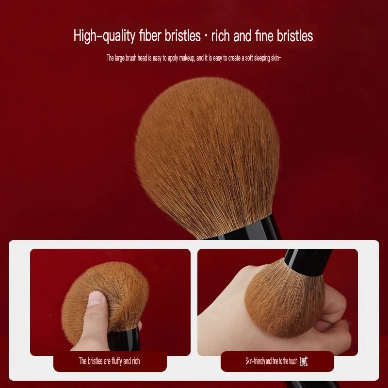 Extra Large Fluffy Face Setting Powder Brush | Soft Ball Tip Face Powder Brush QXL