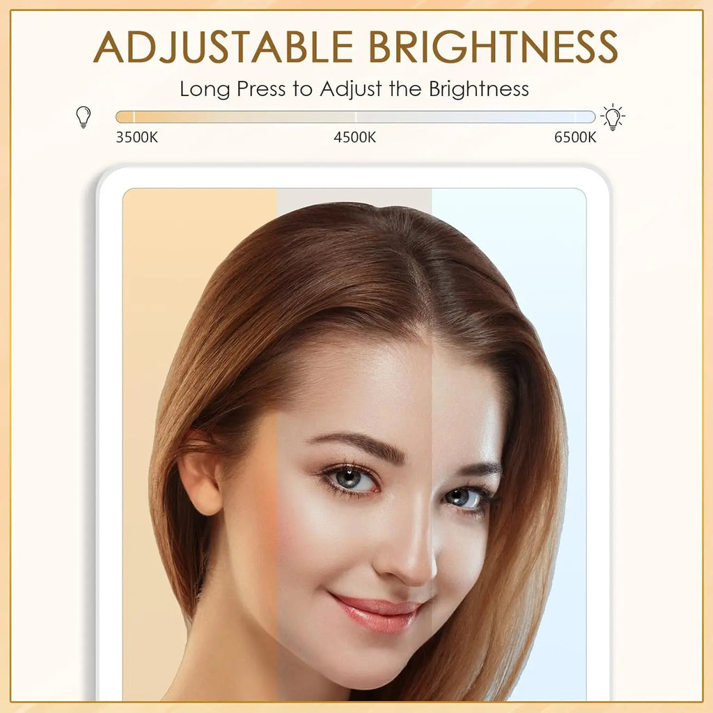 Rotating LED Makeup Mirror 10X Magnification | Lighted Vanity LED Makeup Mirror QXL