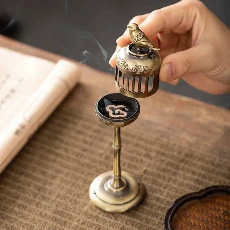 Magpie Hollow Lamp Backflow Incense Holder | Retro Censer Backflow Incense Holder QXL