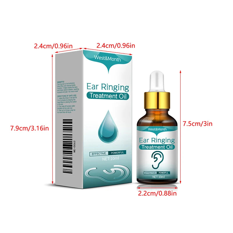 Organic Plant Extract Ear Wellness Oil Drops | 10ml Bottle Ear Wellness Drops QXL 1pc