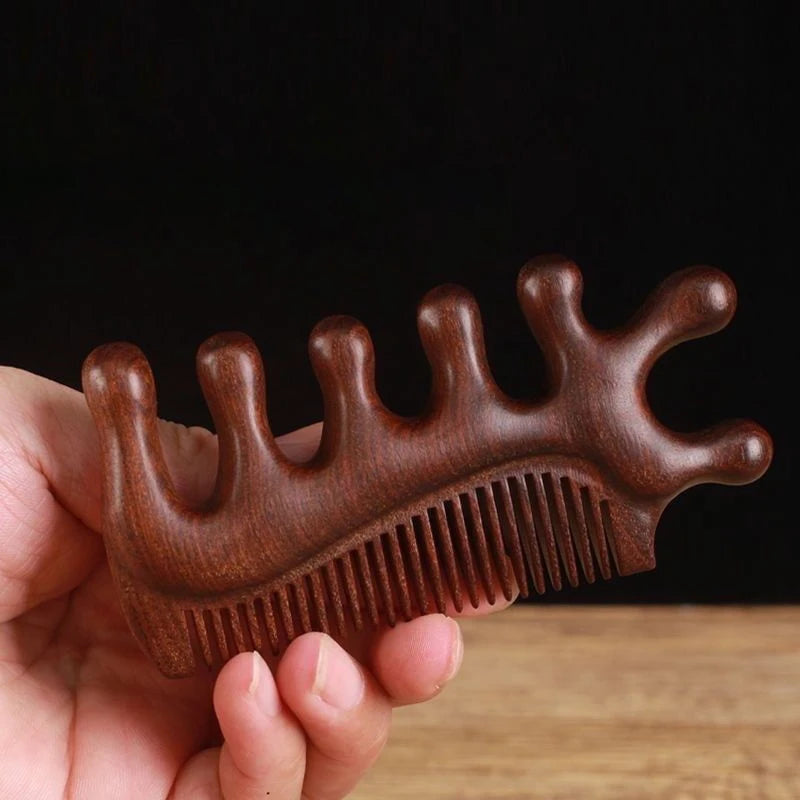 Wooden Scalp Massage Comb | Anti-Static Hair Styling Tool Scalp Massage Comb QXL