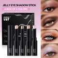 4-Piece Shimmer Glitter Eyeshadow Stick Set | Water-Glow Finish Eyeshadow Stick Set QXL ovp007