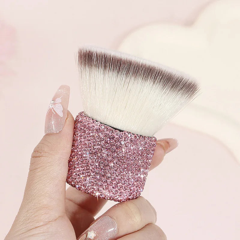 Extra-Large Flat Powder & Nail Cleaning Brush | Highlighter Powder Makeup Brush QXL