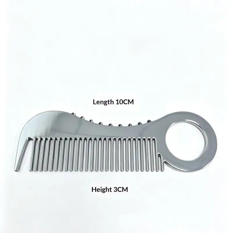 Mini Stainless Steel Beard Comb | Rust-Proof Pocket Grooming Beard Comb QXL