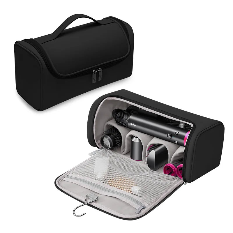 Waterproof Hair Tool Storage Bag | Large Capacity Travel Pouch Hair Tool Storage Bag QXL black