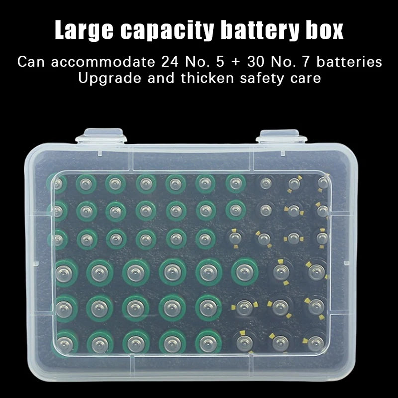 54-Slot AA AAA Battery Storage Organizer Box & Dispenser Battery Storage Organizer QXL