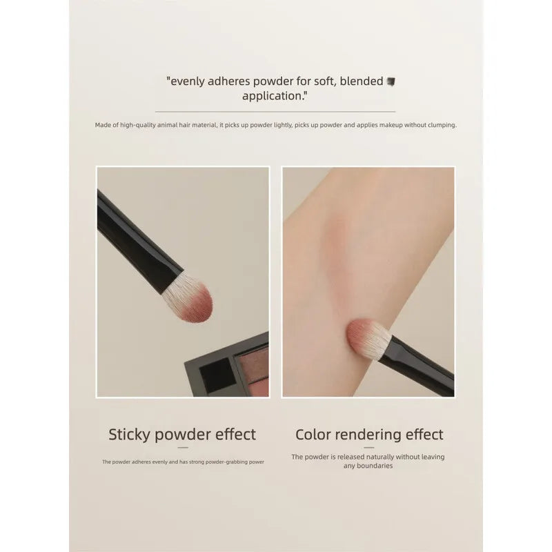 L21 Large Flat Goat Hair Eyeshadow Brush | Color Blending Eyeshadow Brush QXL