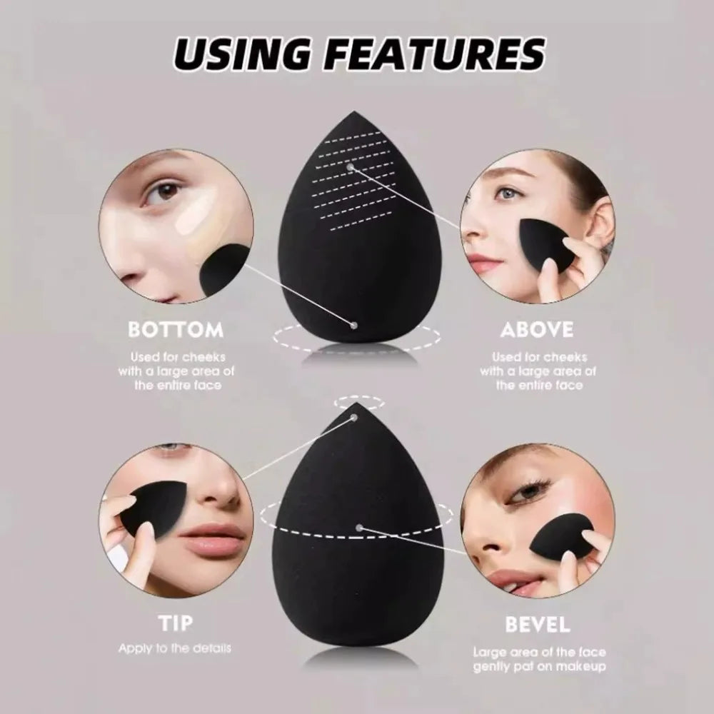 Multicolor Makeup Sponge Blender Set – 12 or 60 Pcs Makeup Sponge Blender QXL