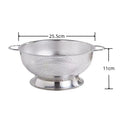 Stainless Steel Colander Fine Mesh Pasta & Veggie Strainer Kitchen Colander Strainer QXL 25cm