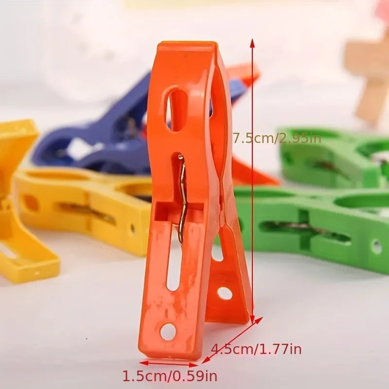 8-Pack Windproof Plastic Clothes Pegs | Clothesline Clips Clothes Pegs QXL