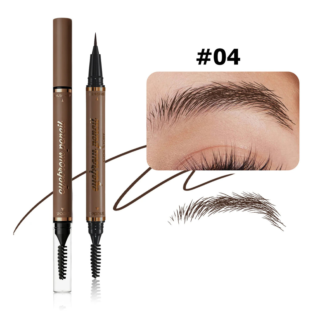 Ultra-Fine Waterproof Eyebrow Pencil & Eyeliner | Long-Lasting Eyebrow Pencil QXL 04